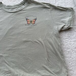 Rebellious One Sage Green Crewneck Tee